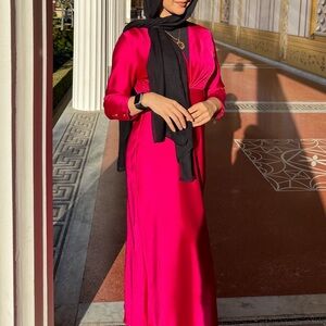 Zara Fuchsia Midaxi Dress